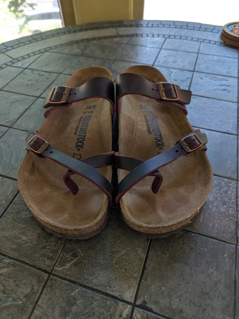 Birkenstock Mayari Oiled Leather Zinfandel size 41 in excellent condition - Picture 3 of 8